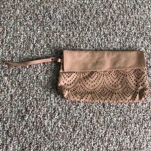 Small pink wristlet